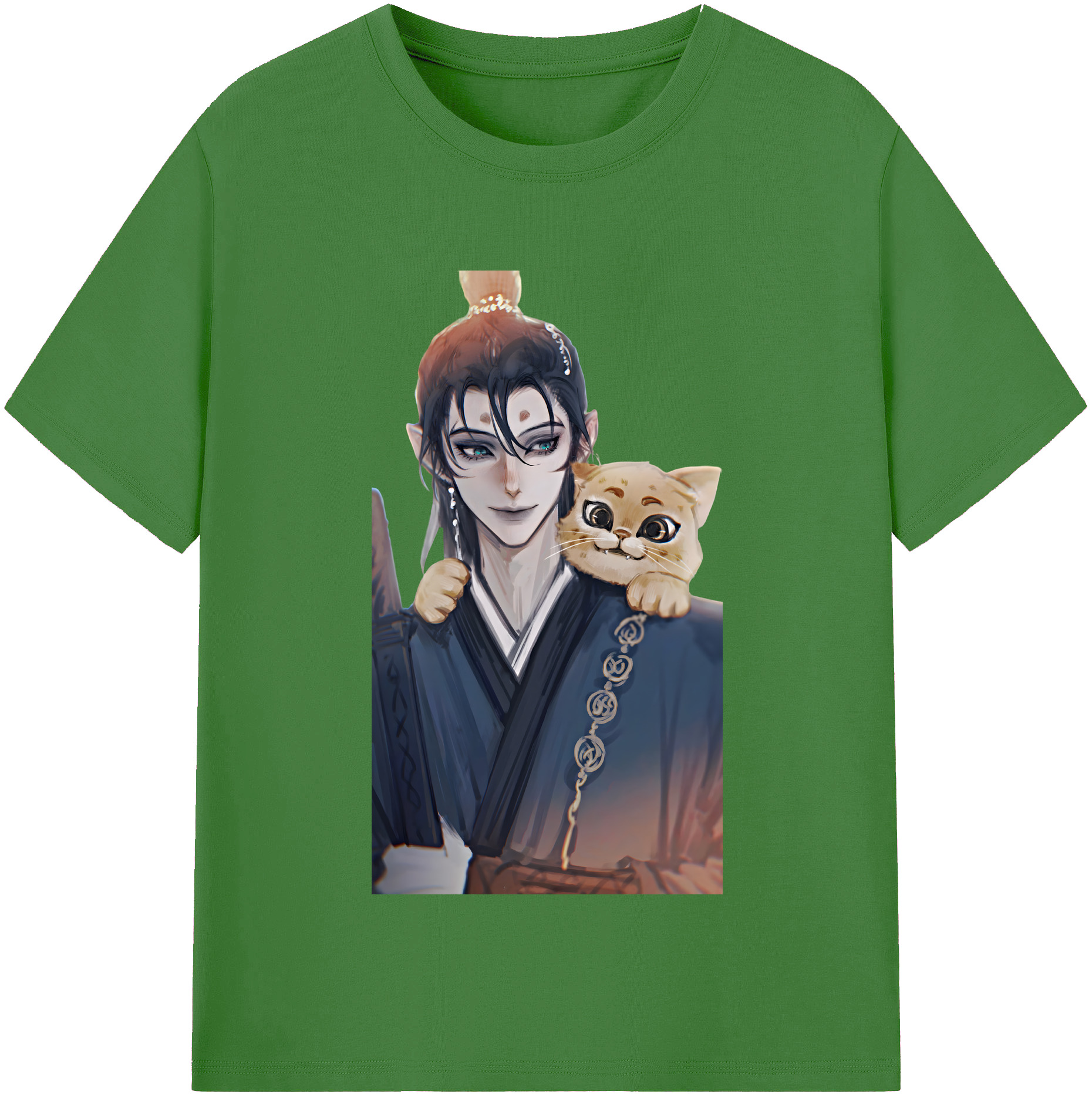 （画像用） Ne Zha 2 ナタ 魔童の大暴れ レディースカジュアルプリントTシャツ（綿100％）